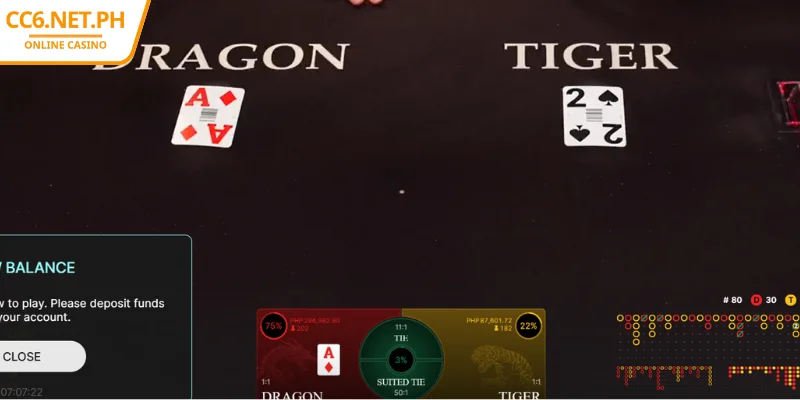 CC6 Dragon Tiger Live – Thrilling Every Match, Continuous Suspense 3 Detailed guide to playing Dragon Tiger Live at CC6