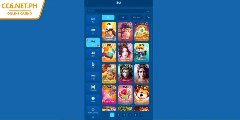 CC6 PG Slot - Step Into the Universe of Unlimited Rewards 3 Explore the diverse slot library at CC6 PG Slot